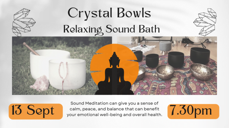 Read more about the article Sound Bath Meditation with Crystal Singing Bowls // The Beehive Centre, Bristol